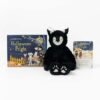 Slumberkins Black Cat Lynx Kin and Board Book Halloween Limited Edition