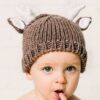 The Blueberry Hill Hartley Deer Hand Knit Hat in Tan