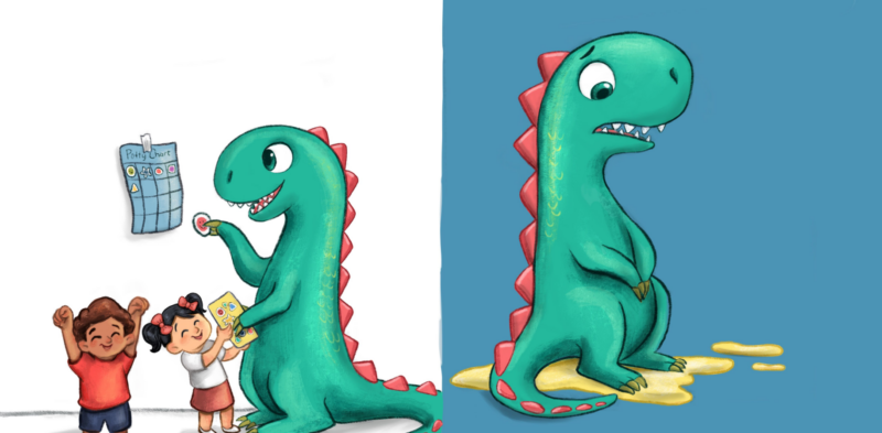 How to Potty Train a Dinosaur Board Book