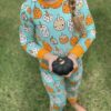 Kozi & Co Pumpkins Bamboo Pajama Set