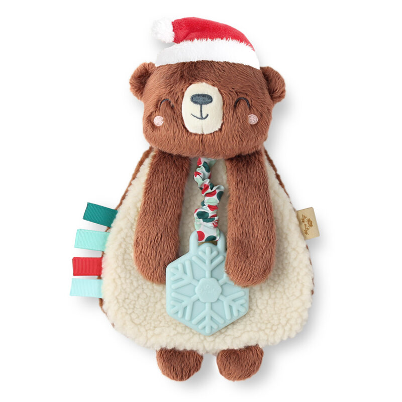 Itzy Ritzy Holiday Bear Plush and Teether Toy