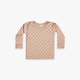 Quincy Mae Hearts Bamboo Longsleeve T-Shirt