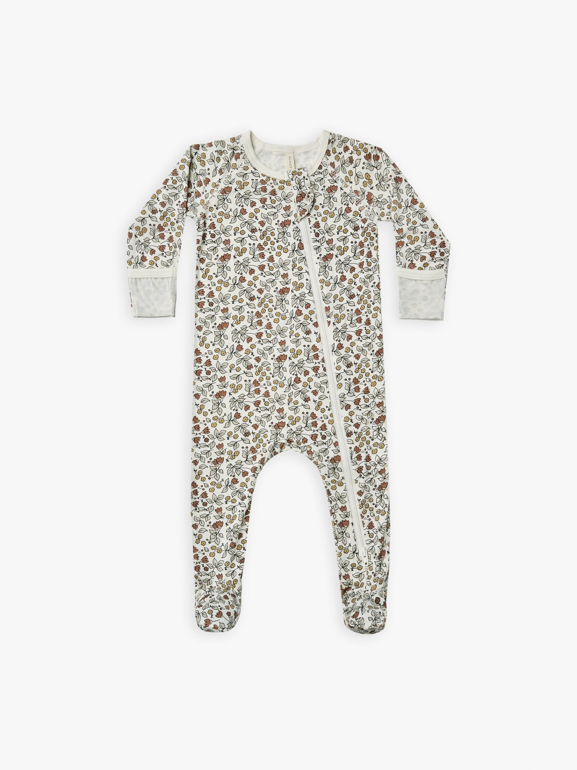 Quincy Mae Baby Girl Zip Long Sleeve Sleeper Footie in Chicks