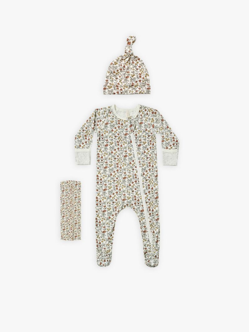 Quincy Mae Fleur Bamboo Layette Set