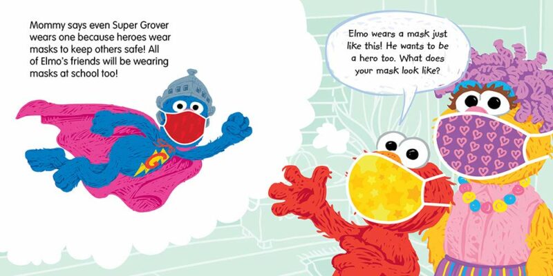 Sesame Street Heroes Wear Masks Book