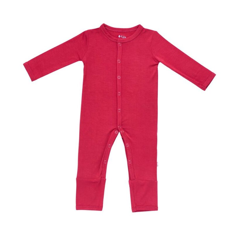 Kyte BABY Snap Romper in Ruby