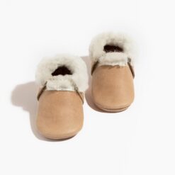 Freshly Picked Weathered Brown Shearling Mocc Soft Sole