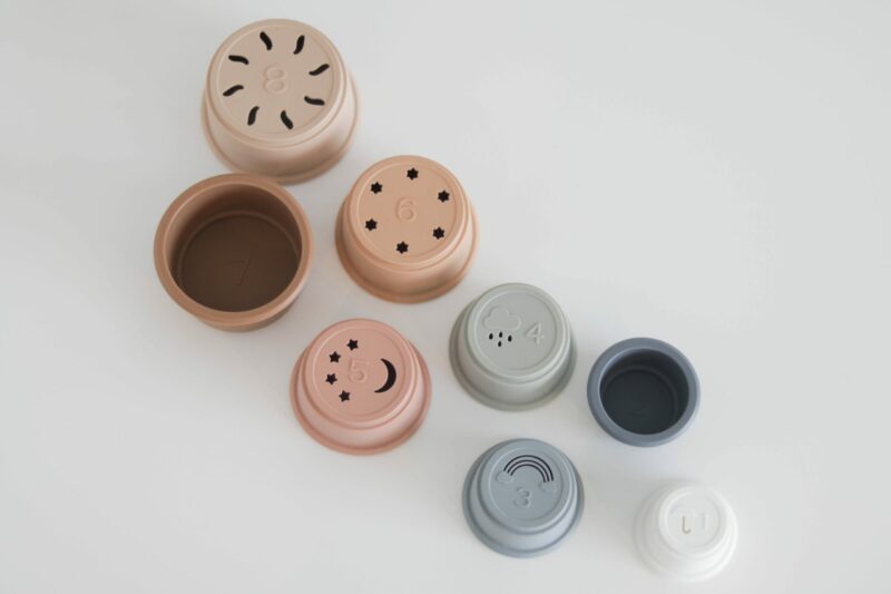 The Saturday Baby Silicone Stacking Cups