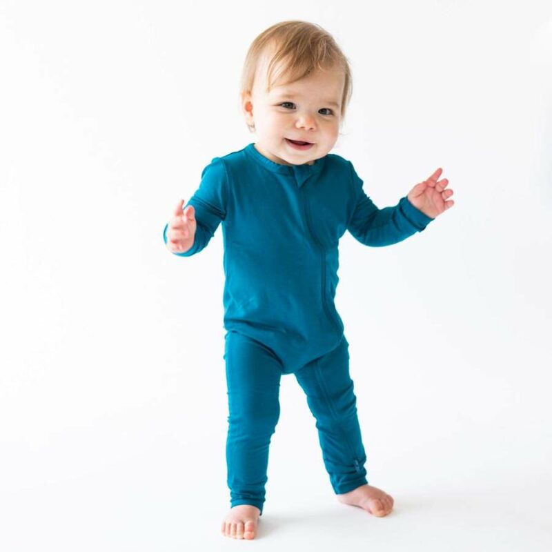 Kyte BABY Zippered Romper in Baltic