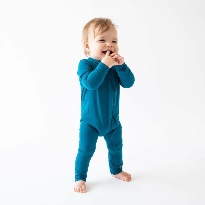 Kyte BABY Zippered Romper in Baltic