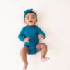 Kyte BABY Long Sleeve Bodysuit in Baltic