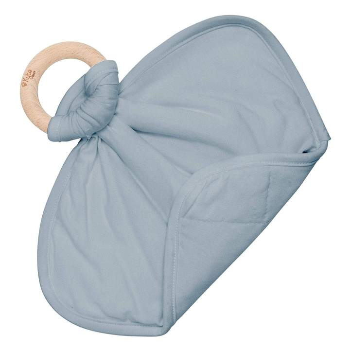 Kyte BABY Lovey in Fog with Removable Teething Ring Blossom