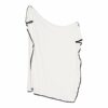 Kyte BABY Swaddle Blanket in Cloud with Midnight Trim