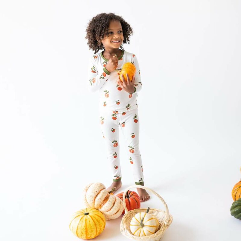 Kyte BABY Toddler Pajama Set in Persimmon