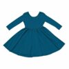 Kyte BABY Long Sleeve Twirl Dress in Baltic