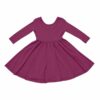Kyte BABY Long Sleeve Twirl Dress in Dahlia