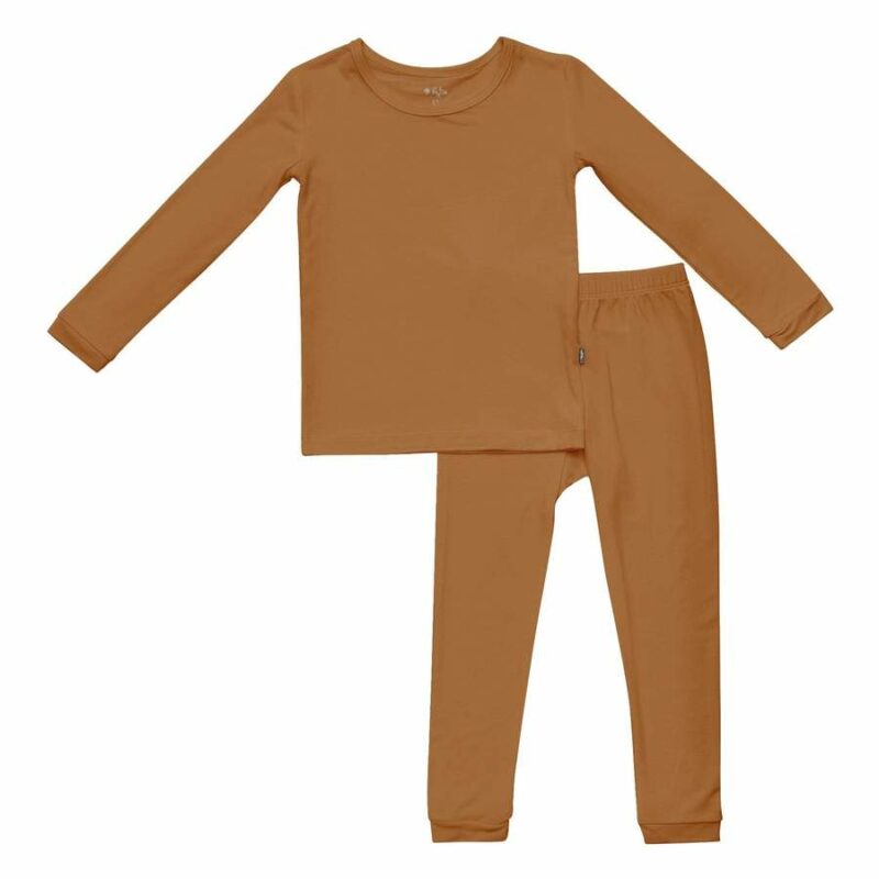 Kyte BABY Toddler Pajama Set in Nutmeg