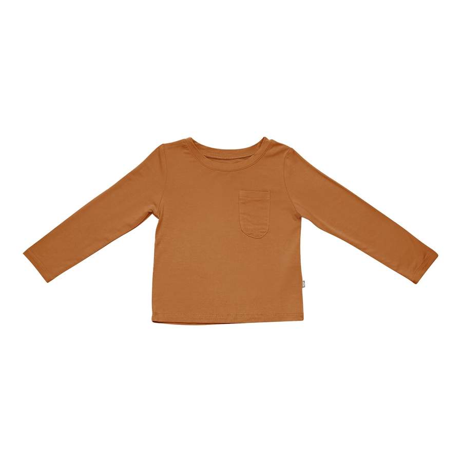 Kyte BABY Long Sleeve Toddler Tee in Nutmeg Kyte BABY Long Sleeve Toddler Tee in Nutmeg
