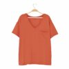 Kyte BABY Women's V-Neck in Clementine