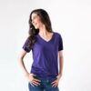 Kyte BABY Women's V-Neck in Eggplant