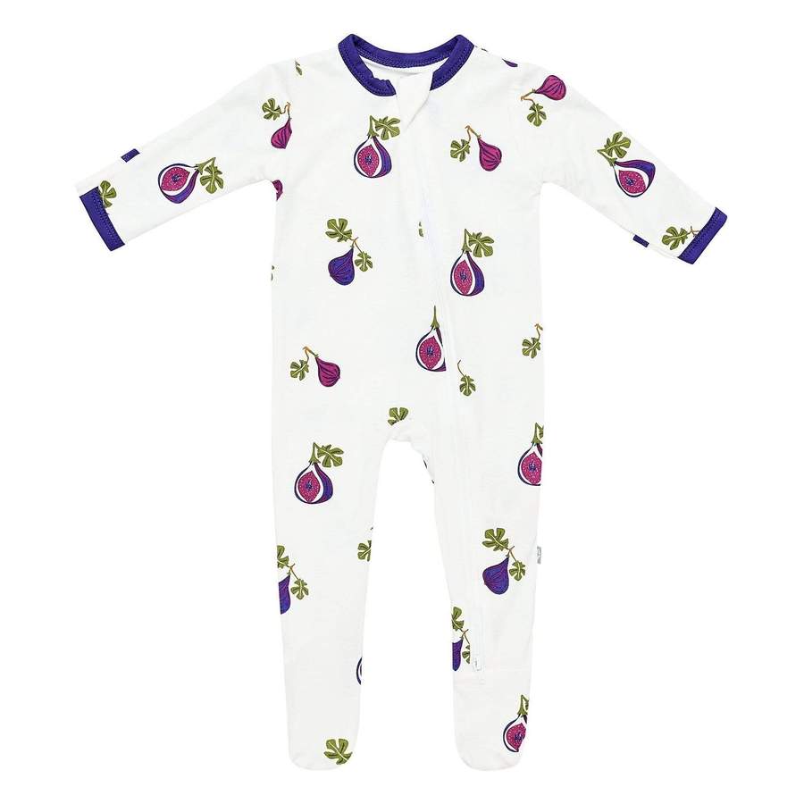 Kyte BABY Zippered Footie in Fig – Blossom