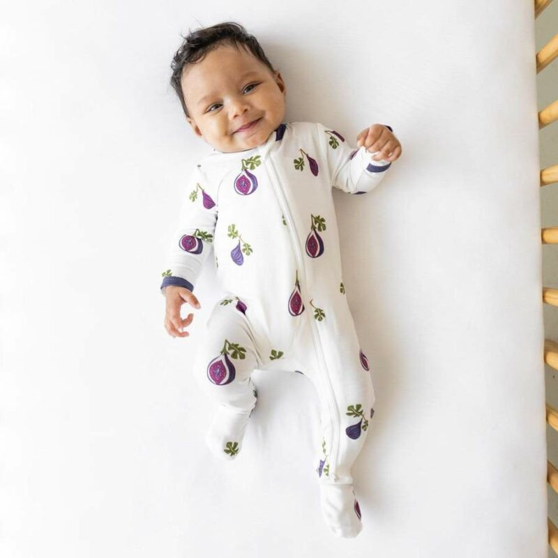 Kyte BABY Zippered Footie in Fig