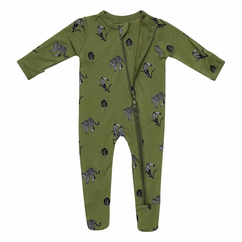 Kyte BABY Zippered Footie in Jungle