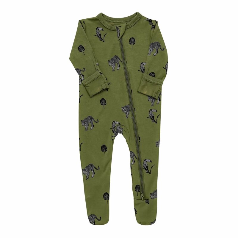 Kyte BABY Zippered Footie in Jungle