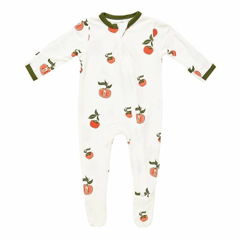 Kyte BABY Zippered Footie in Persimmon