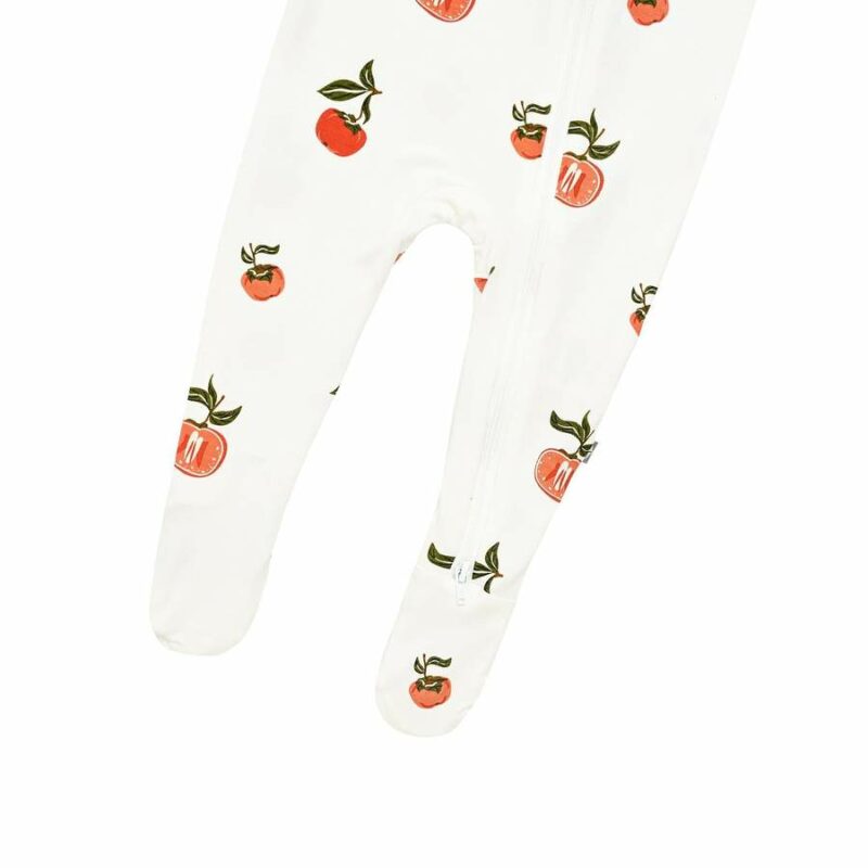 Kyte BABY Zippered Footie in Persimmon