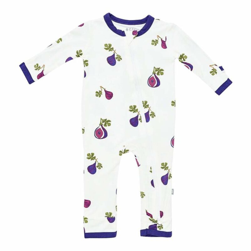 Kyte BABY Zippered Romper in Fig