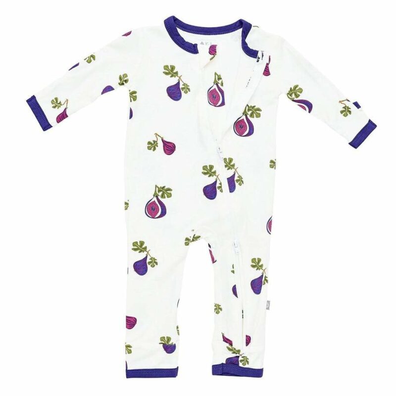 Kyte BABY Zippered Romper in Fig