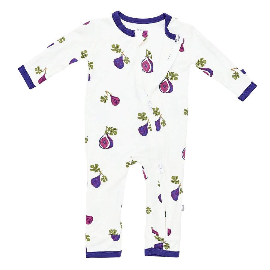 Kyte BABY Zippered Romper in Fig – Blossom
