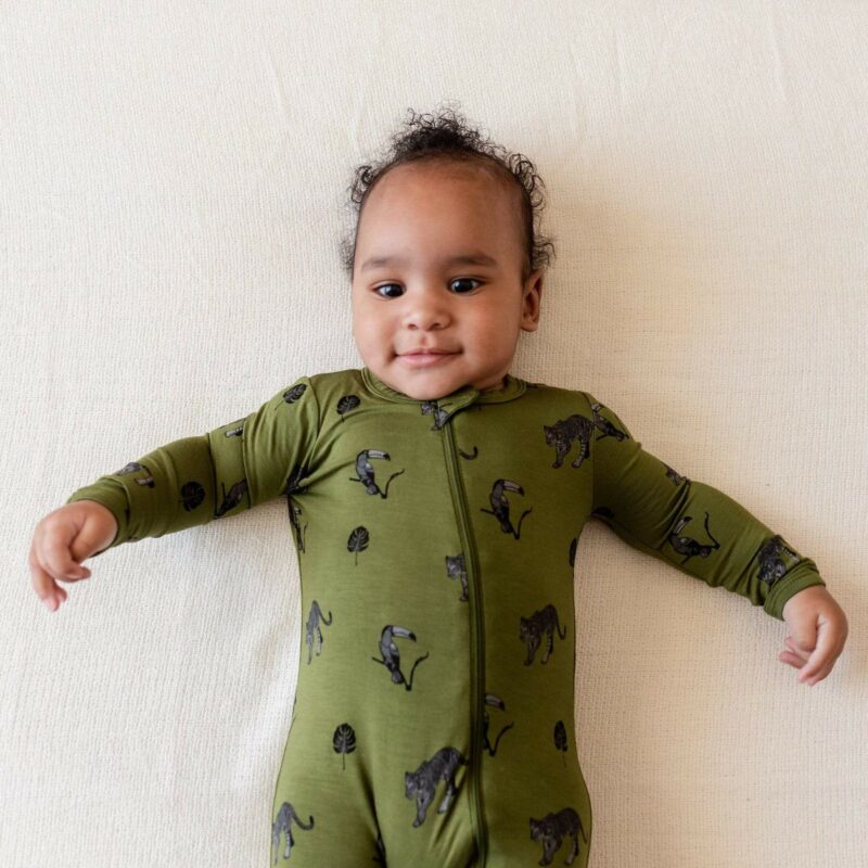 Kyte BABY Zippered Romper in Jungle