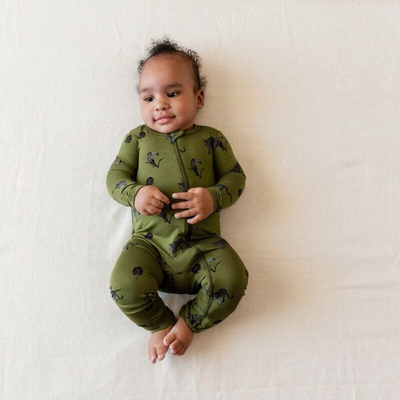 Kyte BABY Zippered Romper in Jungle