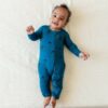 Kyte BABY Zippered Romper in Marine