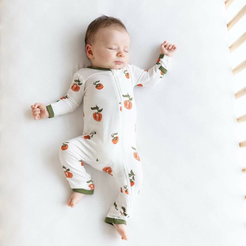 Kyte BABY Zippered Romper in Persimmon