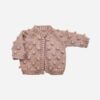 The Blueberry Hill Popcorn Hand Knit Cardigan in Blush Pink