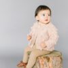 Popcorn Hand Knit Cardigan in Blush Pink from The Blueberry Hill – Blossom