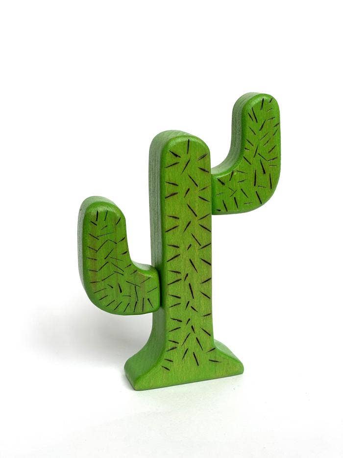 Poppy Baby Co Wooden Cactus Toy