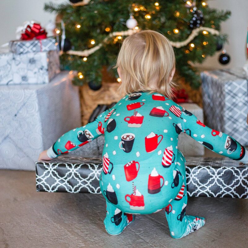 Peregrine Kidswear Christmas Cocoa Bamboo Footed Sleeper