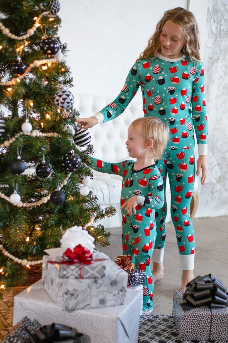 Peregrine Kidswear Christmas Cocoa Bamboo Two-Piece Pajamas