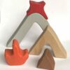 Poppy Baby Co Volcano Stacking Wooden Toy