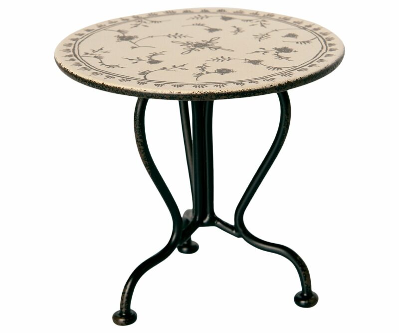 Maileg Vintage Tea Table Micro Anthracite