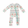 Angel Dear California Fair Isle Thermal Bamboo Zippered Romper