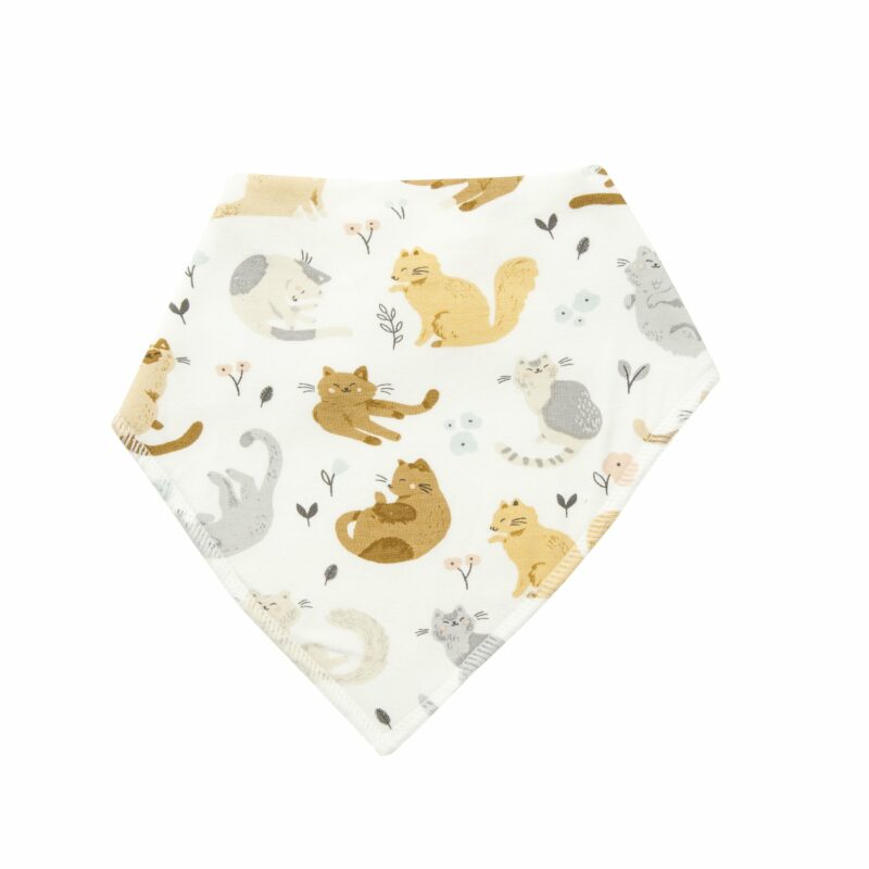 Angel Dear Pretty Kitties Bamboo Bandana Bib