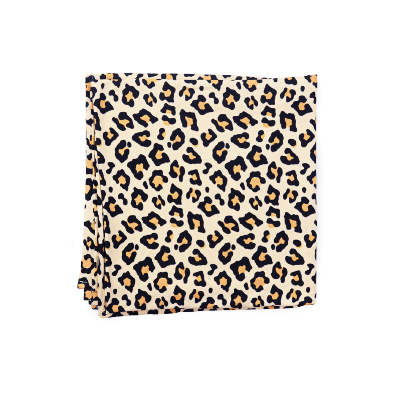 Gigi and Max Gia Leopard Swaddle