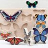 Bajo World of Butterflies Wooden Puzzle and Stacking Toy