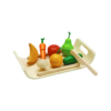 PlanToys Assorted Fruits and Vegetables with Tray