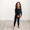 Little Sleepies Black Solid Two-Piece Bamboo Viscose Pajama Set